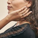 Bague Solitaire Messine Or Jaune Oxyde De Zirconium - Bagues solitaires Femme | Histoire d&rsquo;Or