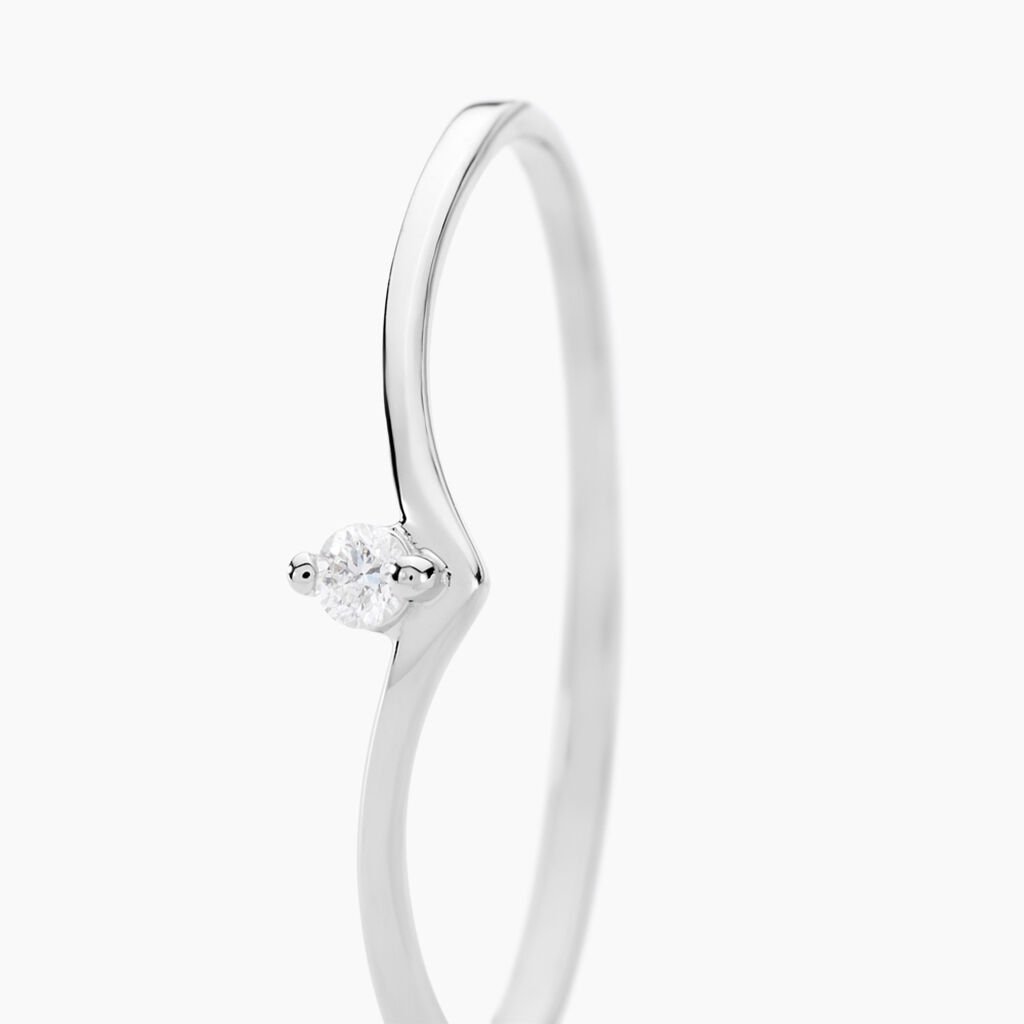 Bague Maye Or Blanc Diamant - Bagues solitaires Femme | Histoire d&rsquo;Or