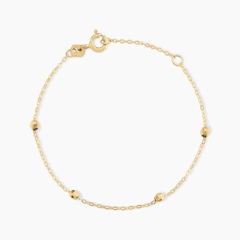 Bracelet Chaine Boules Alternees Or Jaune - Bracelets Enfant | Histoire d&rsquo;Or