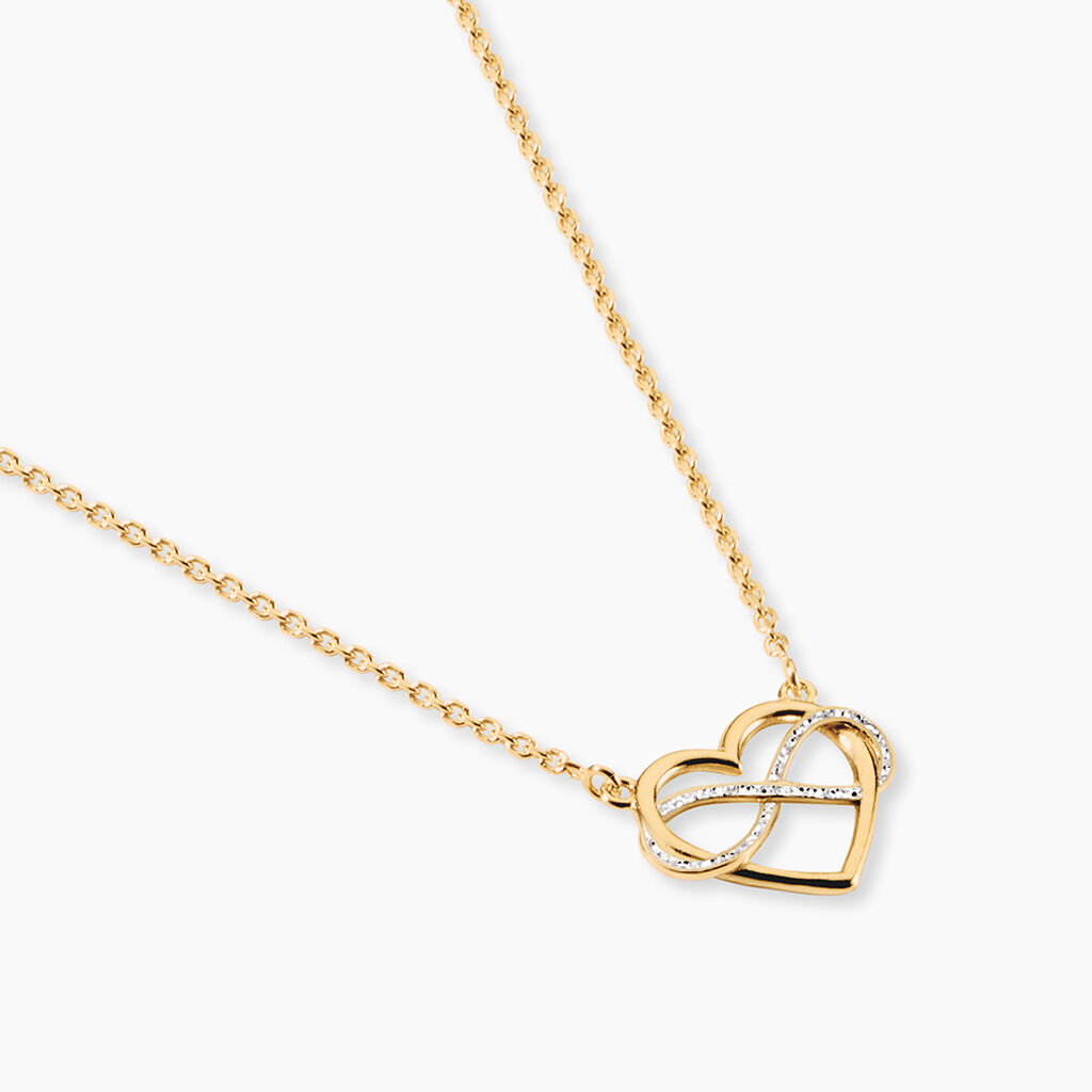 Collier Lovina Argent Dor&eacute; A L'Or 750/1000 - S&eacute;lection demoiselle d'honneur Femme | Histoire d&rsquo;Or