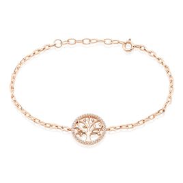Bracelet Argent Rose Urcisse Oxydes De Zirconium - Bracelets fantaisie Femme | Histoire d’Or