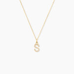 Pendentif Klementine Or Jaune Oxyde De Zirconium - Pendentifs Famille | Histoire d&rsquo;Or