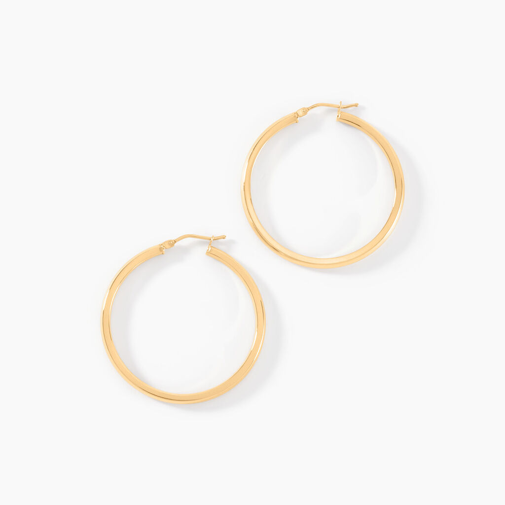 Créoles Ilana Or Jaune - Boucles d'oreilles créoles Femme | Histoire d’Or