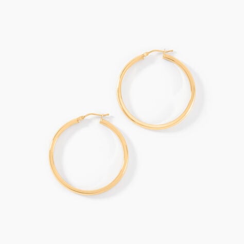 Créoles Ilana Or Jaune - Boucles d'oreilles créoles Femme | Histoire d’Or