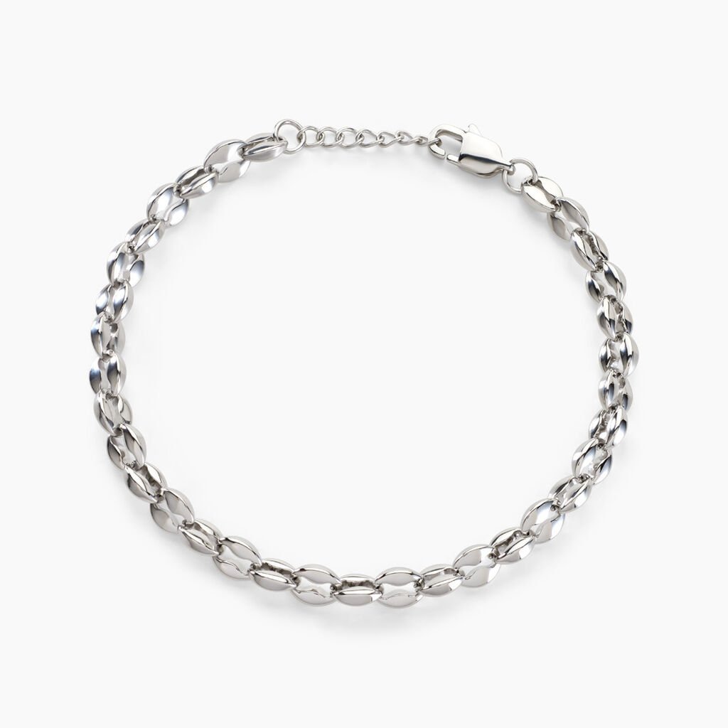 Bracelet Kresten Acier Argenté - Bracelets Homme | Histoire d’Or