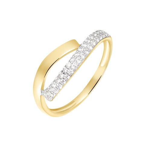 Bague Vero Or Jaune Oxyde De Zirconium - Bagues avec pierre Femme | Histoire d’Or