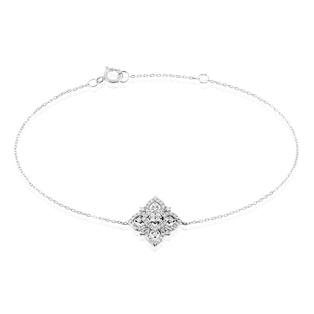 Bracelet Rosée Or Blanc Diamant - Bracelets Femme | Histoire d’Or