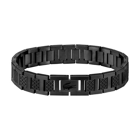 Bracelet Lacoste Metropole Acier Noir - Bijoux Homme | Histoire d’Or