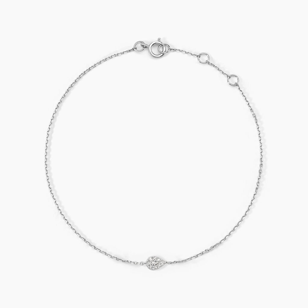 Bracelet Adhira Or Blanc Diamant - Bracelets Femme | Histoire d&rsquo;Or