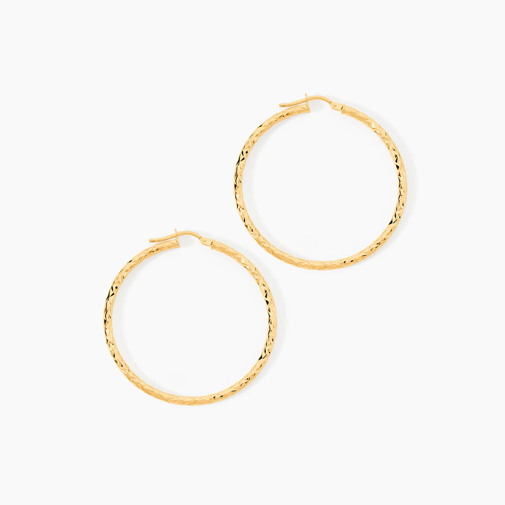 Cr&eacute;oles Cayla Or Jaune - Boucles d'oreilles cr&eacute;oles Femme | Histoire d&rsquo;Or