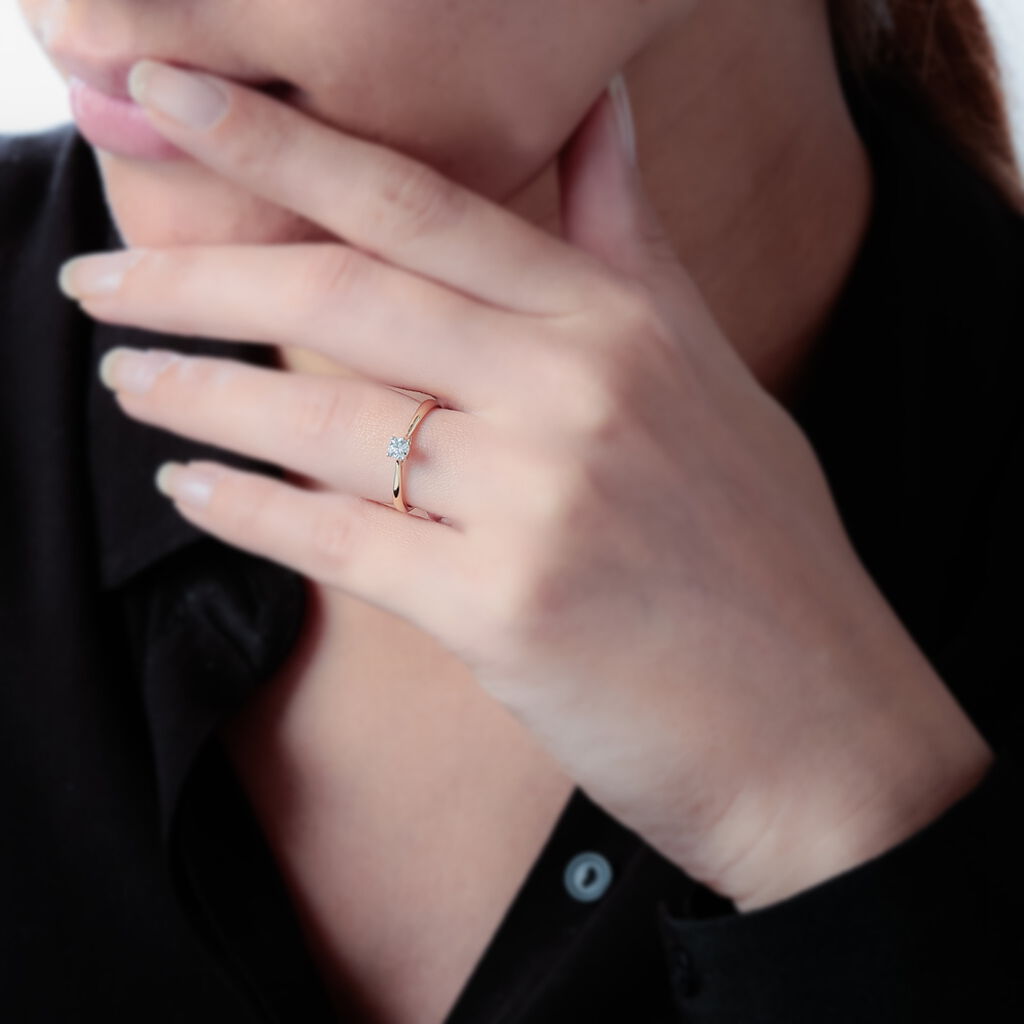 Bague Solitaire Victoria Or Jaune Diamant - Bagues solitaires Femme | Histoire d’Or