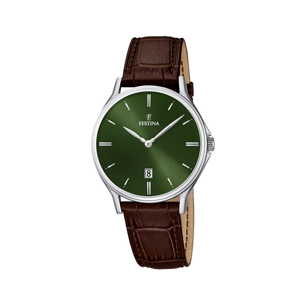 Montre Festina Classics 39 Vert - Montres Homme | Histoire d&rsquo;Or