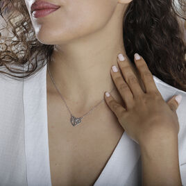 Collier Elwenn Argent Blanc - Colliers Coeur Femme | Histoire d’Or
