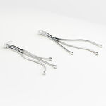 Boucles D'oreilles Pendantes Giorgia Argent Blanc - Boucles d'oreilles fantaisie Femme | Histoire d&rsquo;Or