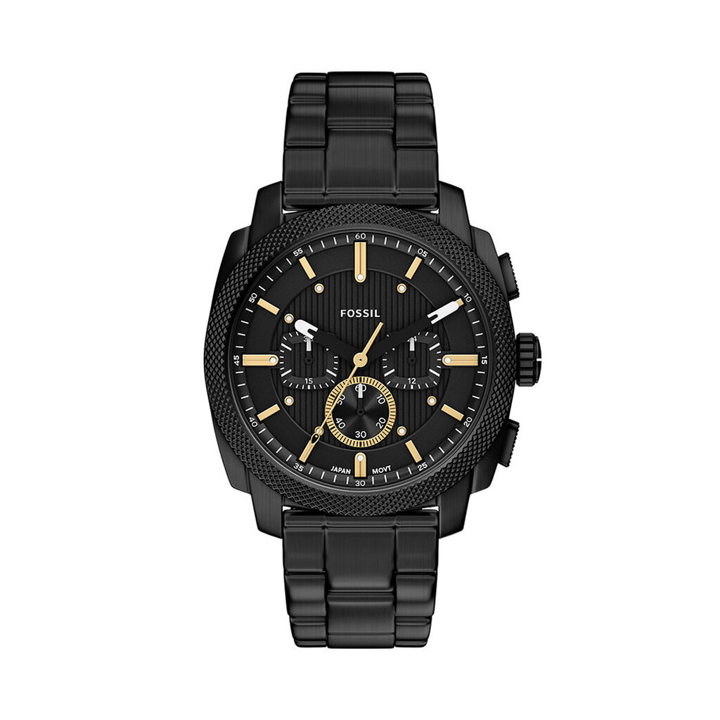 Montre Fossil Machine Noir - F&ecirc;te des p&egrave;res Homme | Histoire d&rsquo;Or