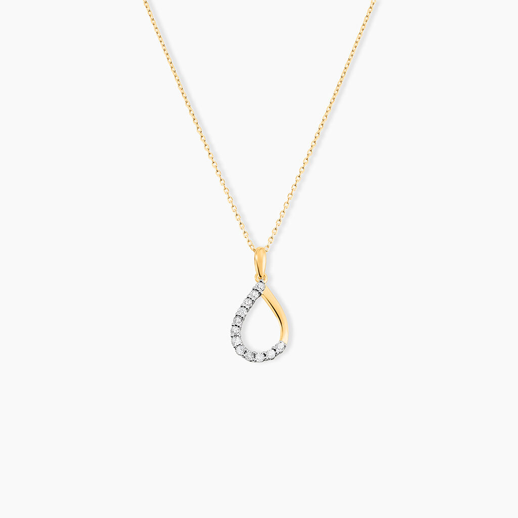 Collier Chrystalise Or Jaune Diamant - Colliers Femme | Histoire d&rsquo;Or