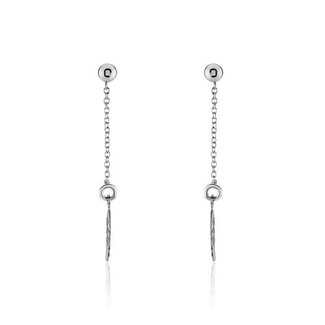 Boucles D'oreilles Pendantes Argent Blanc Maic - Boucles d'oreilles fantaisie Femme | Histoire d&rsquo;Or
