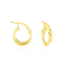 Créoles Maelia Or Jaune - Boucles d'oreilles créoles Femme | Histoire d’Or