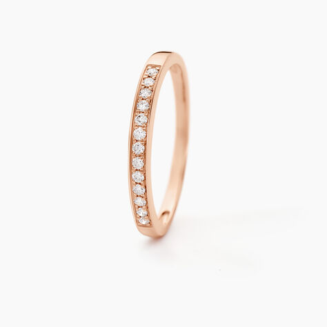 Alliance Rhea Or Rose Diamant - Alliances Femme | Histoire d’Or
