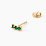 Boucles D'oreilles Puces Plaqu&eacute; Or Jaune Alodia Spnielles - Boucles d'oreilles fantaisie Femme | Histoire d&rsquo;Or