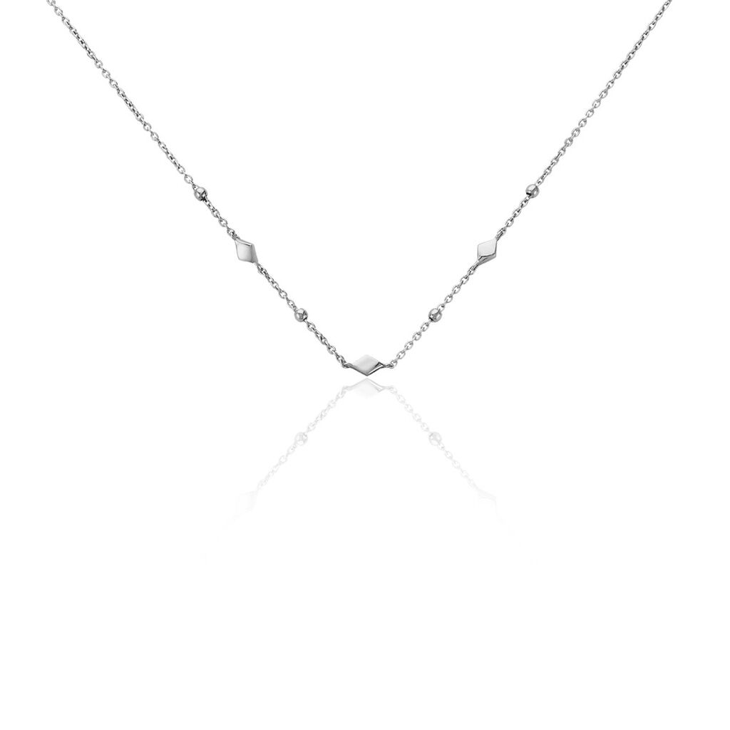 Collier Fancy Argent Blanc - Ras de cou Femme | Histoire d’Or