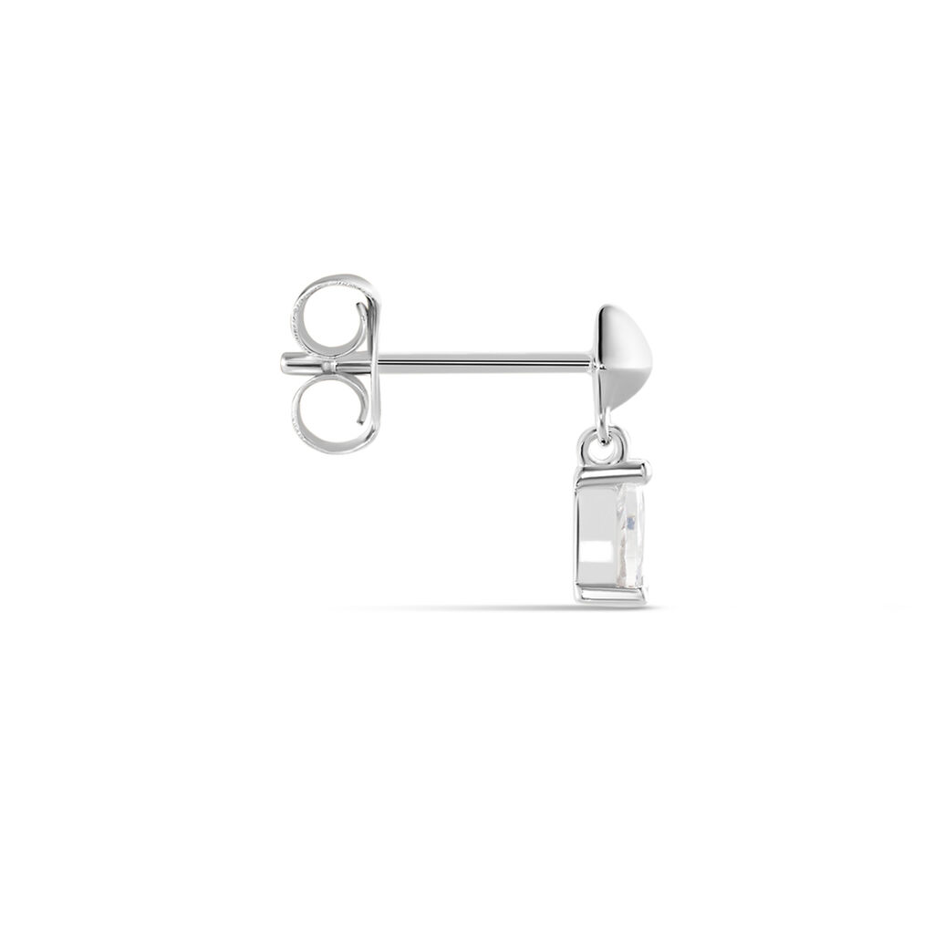 Boucle D'oreille Puce Unitaire Deorsa Argent Blanc Oxyde De Zirconium - Boucles d'oreilles fantaisie Femme | Histoire d’Or