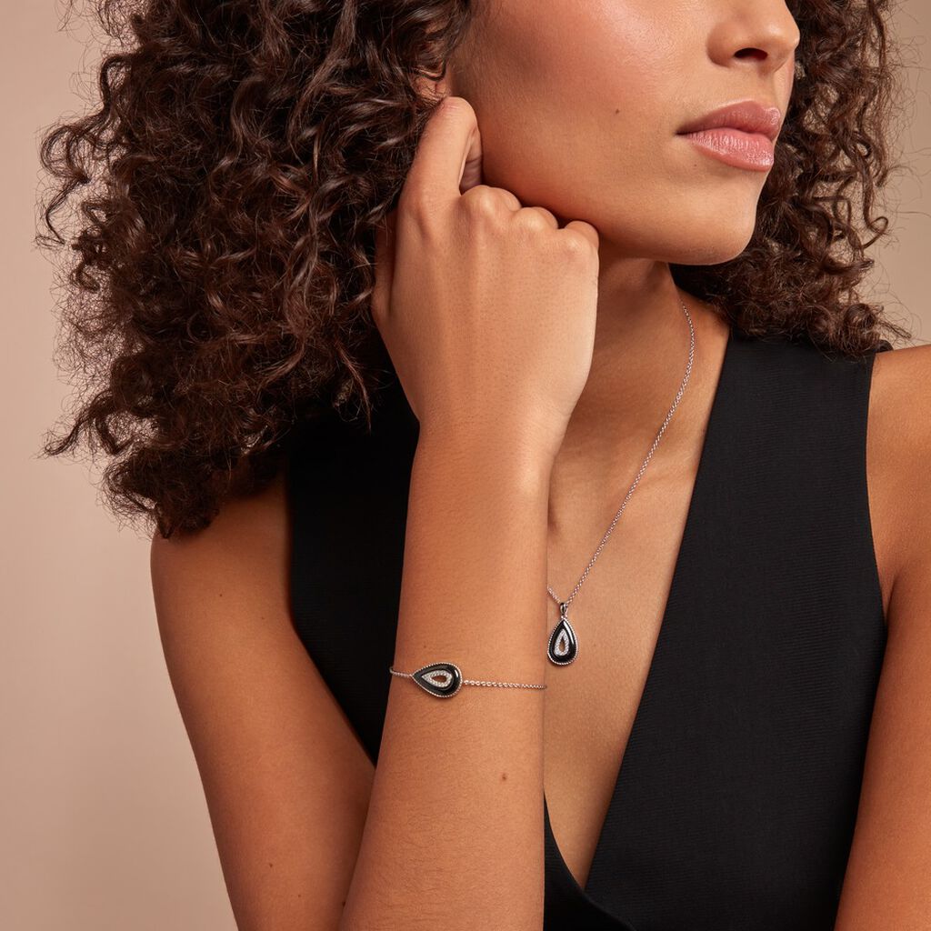 Bracelet Boyce Argent Blanc Céramique Oxyde De Zirconium - Bracelets Femme | Histoire d’Or