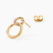 Boucles D'oreilles Pendantes Essia Plaqué Or Jaune Oxyde De Zirconium - Boucles d'oreilles fantaisie Femme | Histoire d’Or