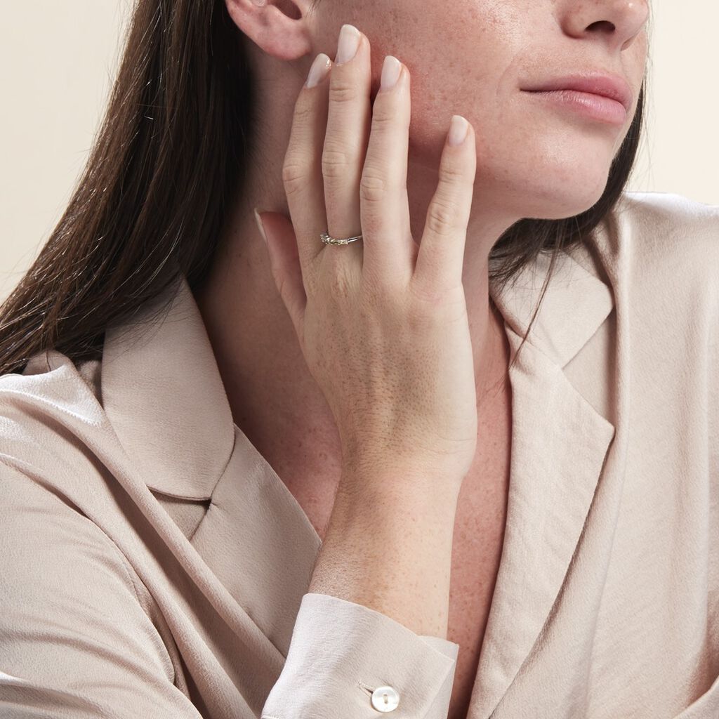 Bague Alexander Argent Blanc Oxyde De Zirconium - Bagues avec pierre Femme | Histoire d’Or