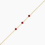 Bracelet Esmerald Rendez-Vous Or Jaune Rubis - Bracelets Femme | Histoire d&rsquo;Or