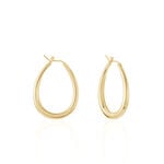 Cr&eacute;oles Olivia Ovale Plaqu&eacute; Or Jaune - Boucles d'oreilles cr&eacute;oles Femme | Histoire d&rsquo;Or