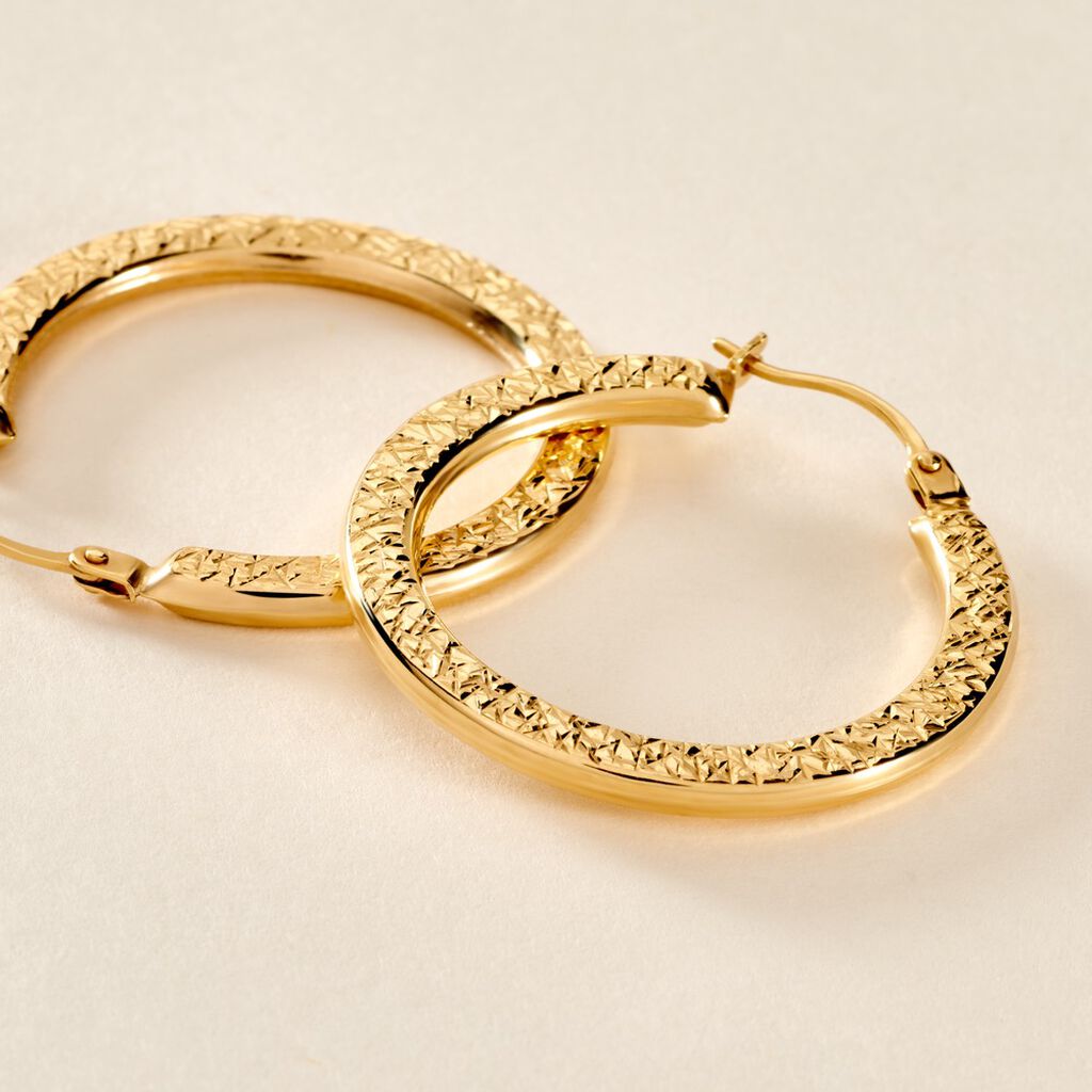 Créoles Mauri Or Jaune - Boucles d'oreilles créoles Femme | Histoire d’Or