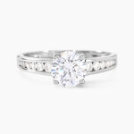 Bague Solitaire Tatjana Or Blanc Oxyde De Zirconium - Bagues solitaires Femme | Histoire d&rsquo;Or