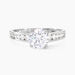 Bague Solitaire Tatjana Or Blanc Oxyde De Zirconium