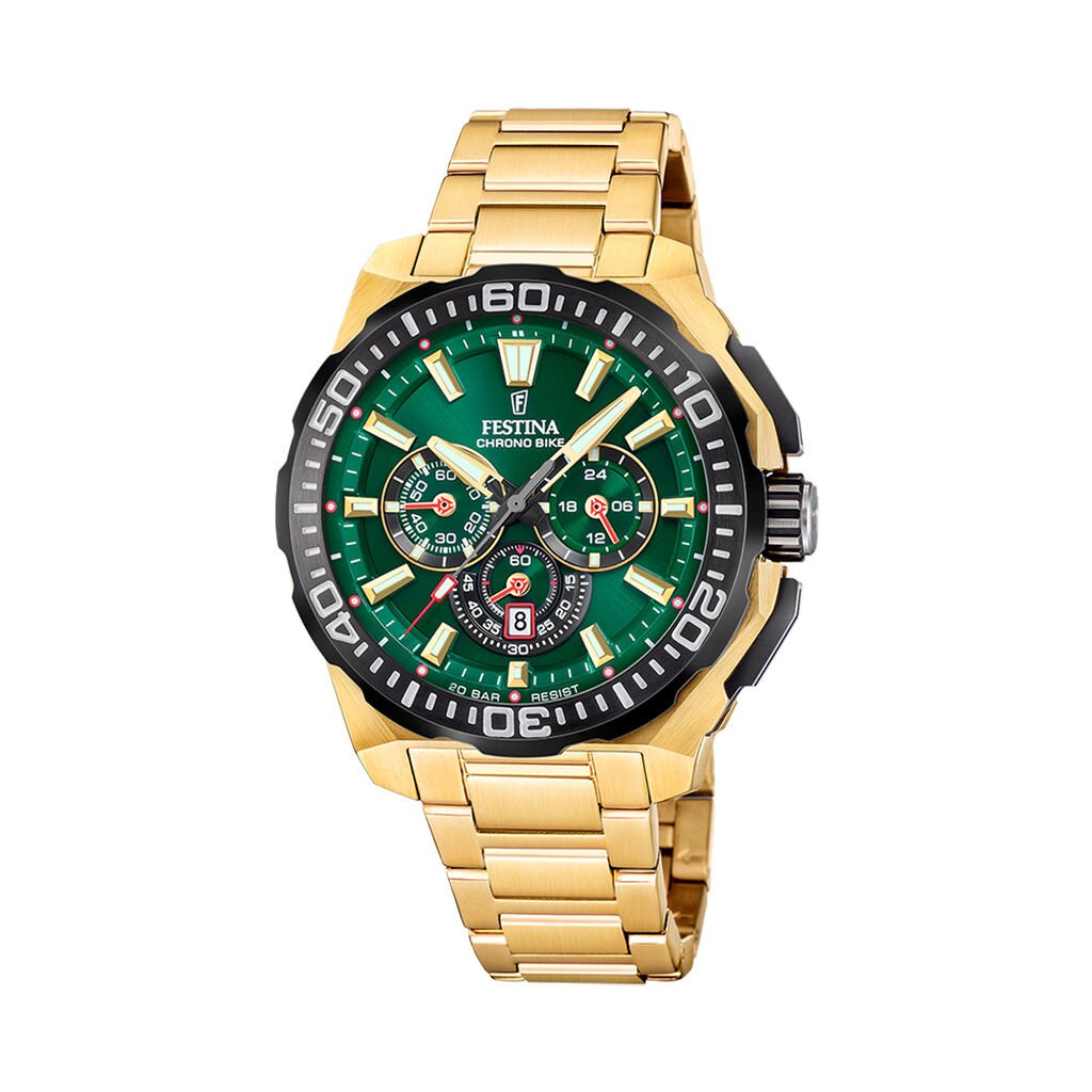Montre Festina Chrono Bike 4 Vert - Nouveautés Homme | Histoire d’Or