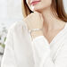 Bracelet Identité Casper Maille Gourmette Argent Blanc - Gourmettes Femme | Histoire d’Or