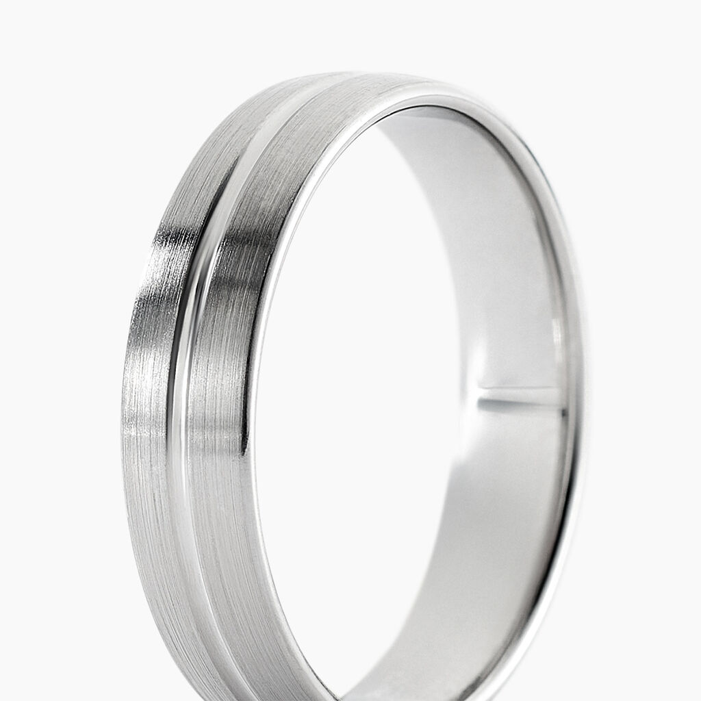 Alliance Alphonso Palladium Blanc - Alliances Unisex | Histoire d&rsquo;Or