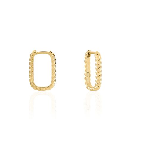 Créoles Hari Plaqué Or Jaune - Boucles d'oreilles créoles Femme | Histoire d’Or