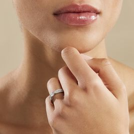 Bague Solitaire Stockholm Or Blanc Diamant Synthetique - Bagues solitaires Femme | Histoire d’Or