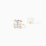 Boucles D'oreilles Puces Or Jaune Doreen Oxydes De Zirconium - Clous d'oreilles Famille | Histoire d&rsquo;Or