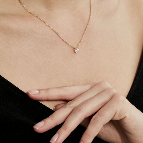 Collier Nilay Plaque Or Doré Oxyde De Zirconium - Colliers fantaisie Femme | Histoire d’Or