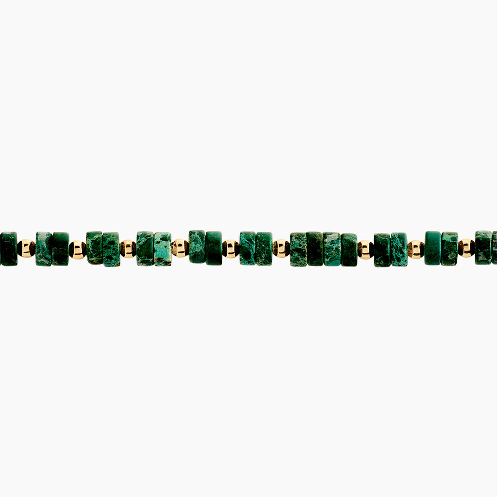 Bracelet Odalis Plaque Or Jaune Jaspe Africain - Bracelets Femme | Histoire d’Or