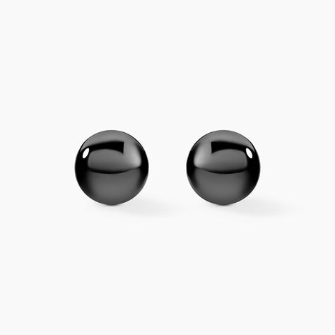 Boucles D'oreilles Puces Orbe Argent Blanc Céramique - Boucles d'oreilles fantaisie Femme | Histoire d’Or