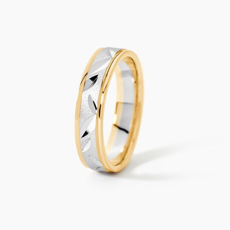 Alliance Ilki Ruban Or Bicolore - Alliances Unisex | Histoire d&rsquo;Or