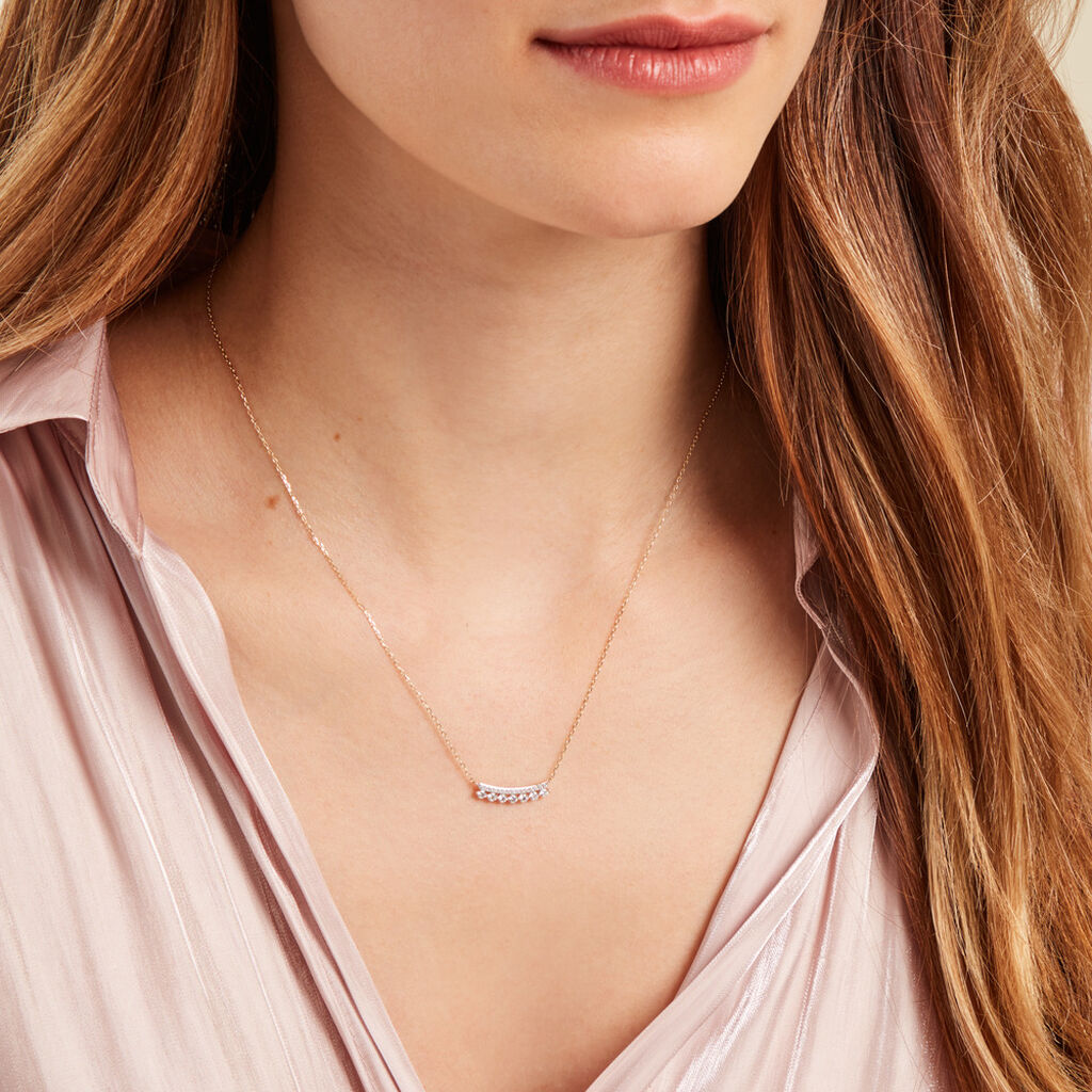 Collier Drake Or Jaune Oxyde De Zirconium - Colliers Femme | Histoire d’Or