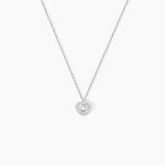Collier Yvannah Argent Blanc Oxyde De Zirconium - Colliers fantaisie Femme | Histoire d&rsquo;Or