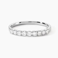 Demi Alliance Hera Platine Blanc Diamant