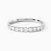 Demi Alliance Hera Platine Blanc Diamant - Alliances Femme | Histoire d’Or