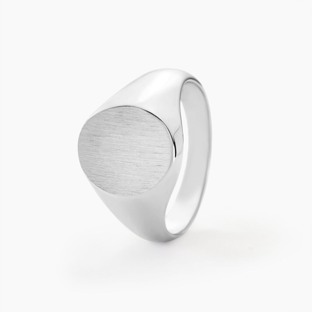 Chevalière Karl Argent Blanc - Chevalières Homme | Histoire d’Or