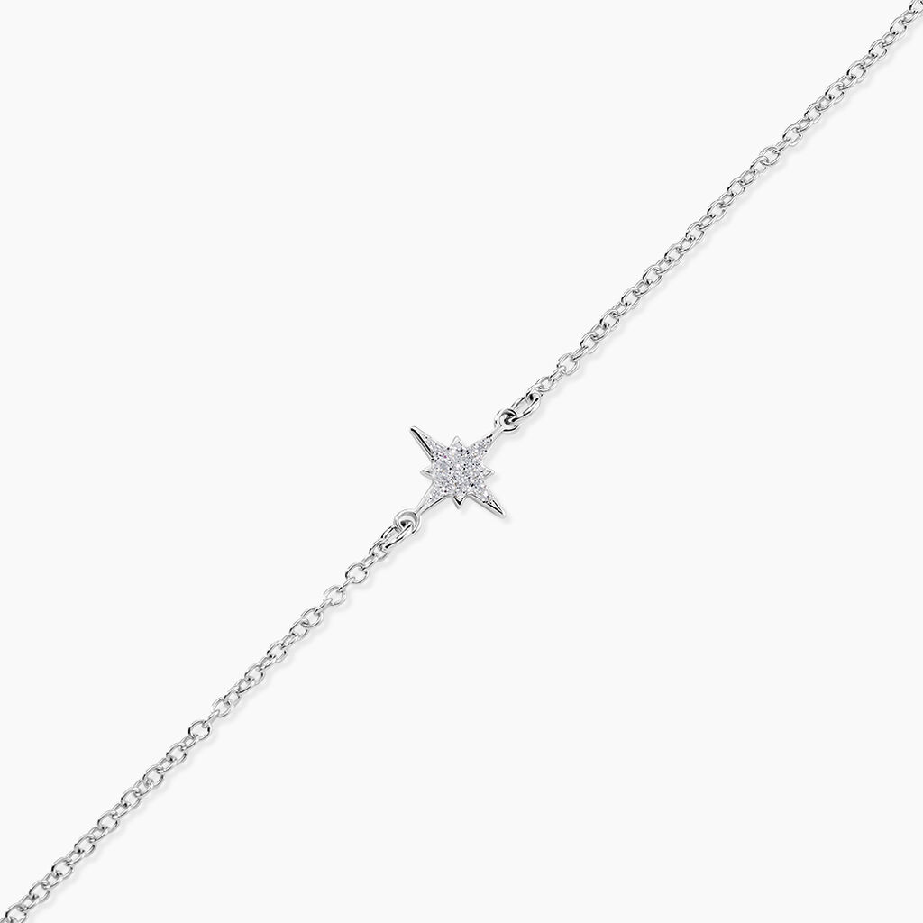 Bracelet Alcyone Argent Blanc - Bracelets Femme | Histoire d&rsquo;Or